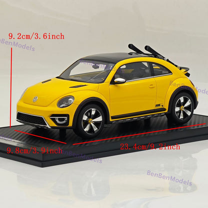 1/18 Volkswagen Beetle Dune Concept Radscale Yellow Resin Car Limited Collection