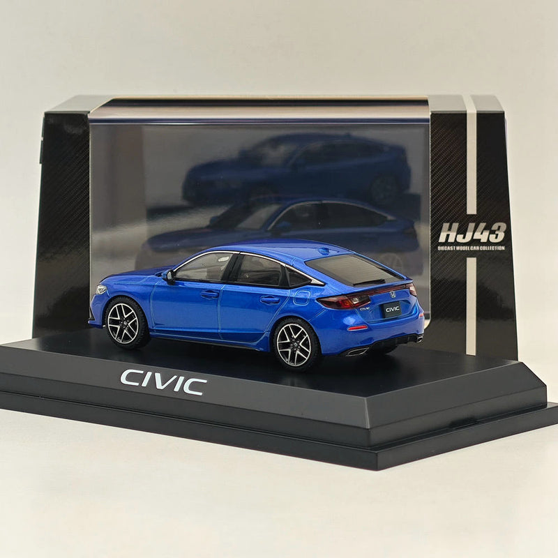 Hobby Japan 1/43 Honda CIVIC (FL1) LX Premium Crystal Blue Metallic HJ432003BL Diecast Model Car Limited Collection