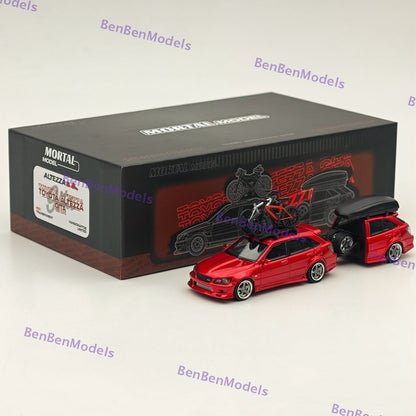 Mortal Masterpiece 2025 HEC Beijing Auto Model Expo Official 1:64 Diecast Toyota Altezza Gita Lexus IS200 Comes with trailer