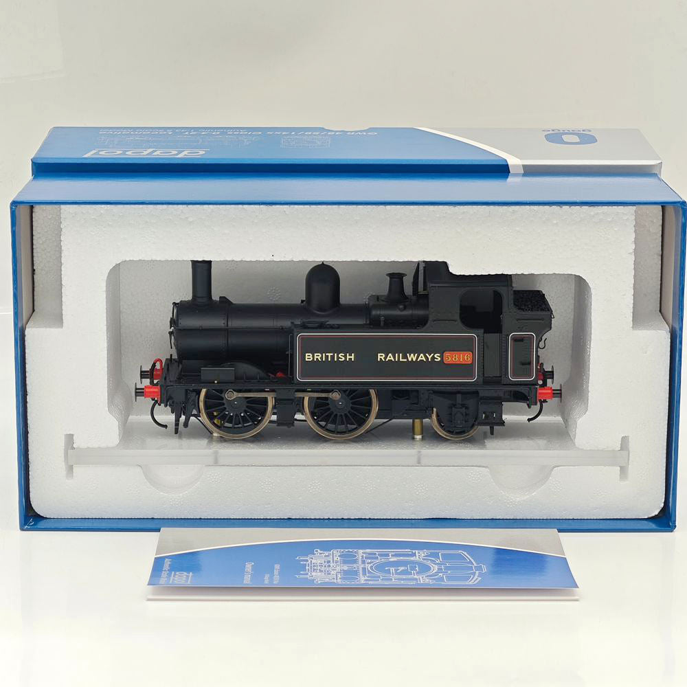 Dapol O Gauge 7S-006-053 58xx Class Steam Loco BR Lined Black 0-4-2T '5816' DCC