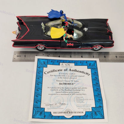 BATMAN TV Series BATMOBILE Sculpture With Lights And Music By Bradford Exchange