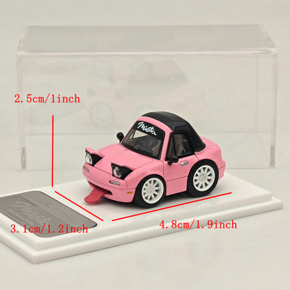 MJ 1:64 Miniature Mazda mx5 Q miata na Resin Car Models Toys Hobby Collection Gifts Limited Edition
