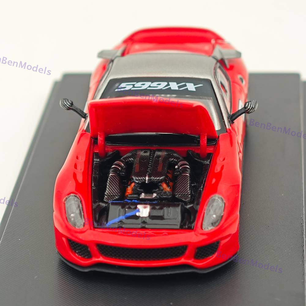 Rhino Model 1:64 Ferrari 599XX #3 Red Racing Sports Model Diecast
