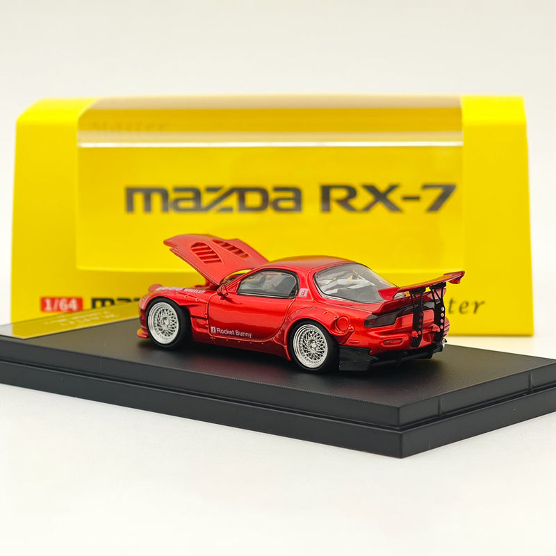 Master 1:64 Mazda RX-7/RX7 FD3S Hood and Headlights Can Open Diecast Models Toys Car Collection Gifts