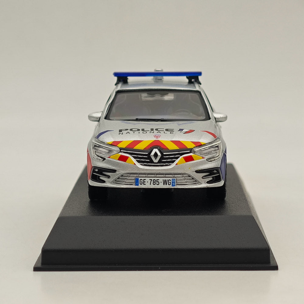 1/43 Norev Renault Megane Estate 2022 Police Nationale CRS Silver Diecast Model