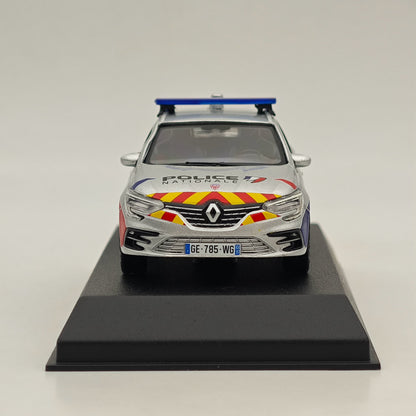 1/43 Norev Renault Megane Estate 2022 Police Nationale CRS Silver Diecast Model