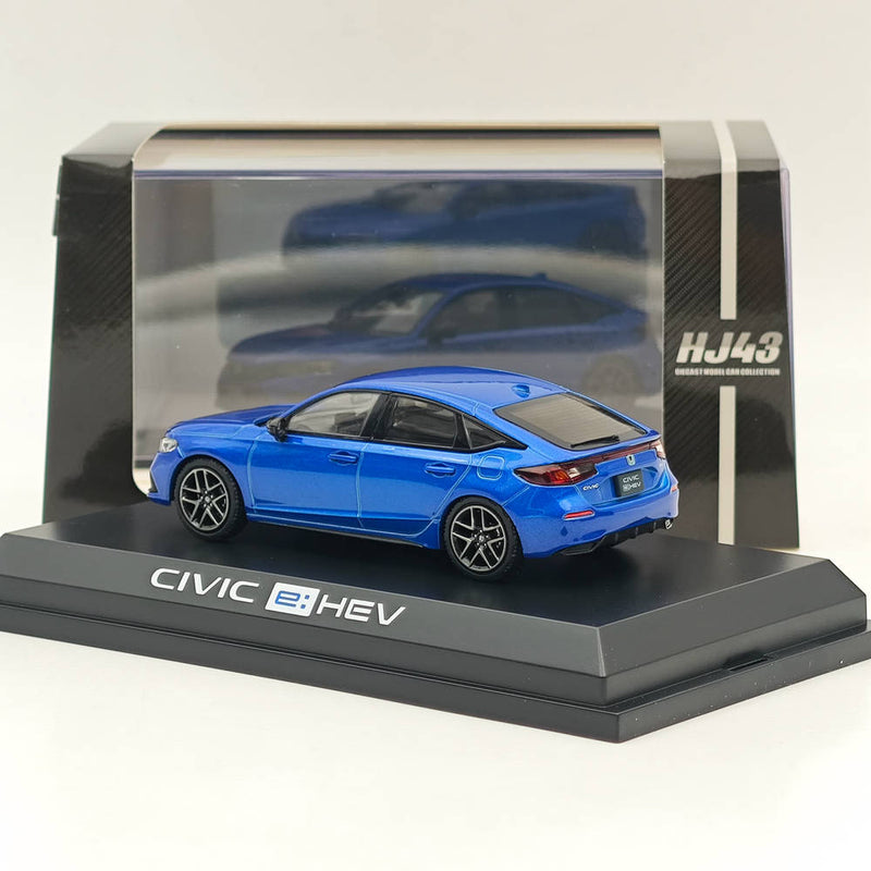 Hobby Japan 1/43 Honda CIVIC(FL4) e:HEV Plemium Crystal Blue Metallic HJ433003BL