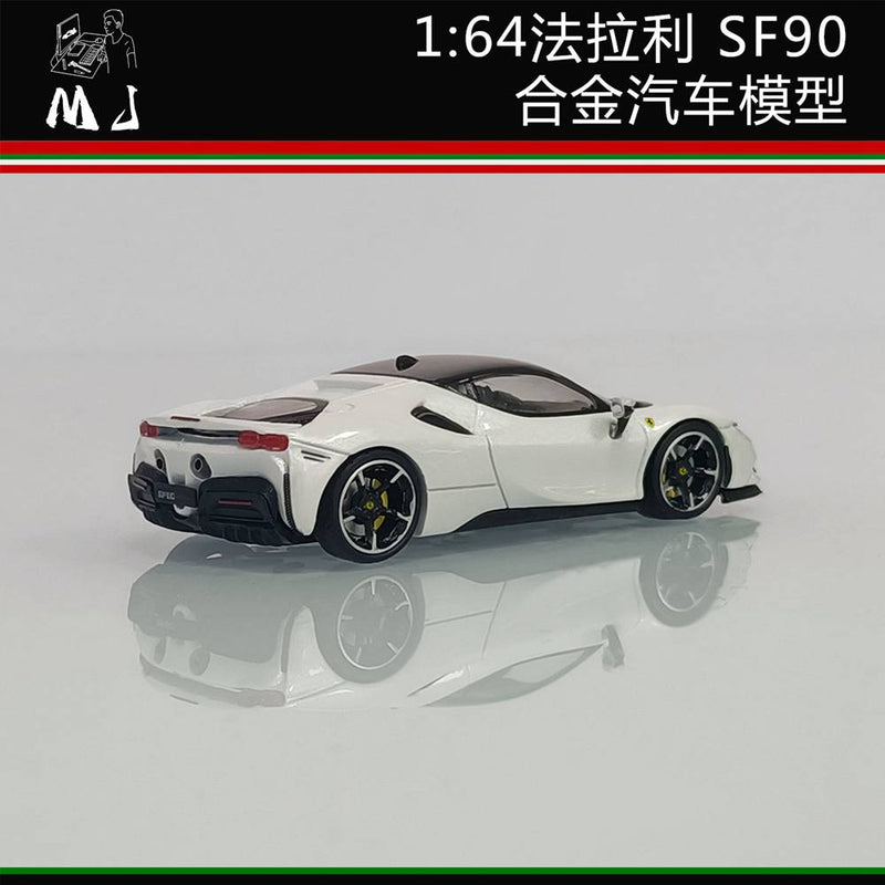 Pre-sale MJ 1:64 Ferrari SF90 Diecast Toys Car Models Miniature Hobby Collection Gifts