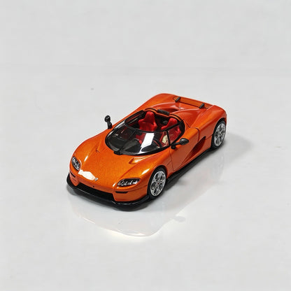 Rhino Model 1:64 Hypercar CC850 Orange Diecast Magnetic Hood Limited Collectible
