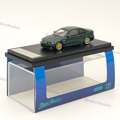 1/64 SH M3 E46 Green With BBS Wheels Diecast Metal Car Limited Collection