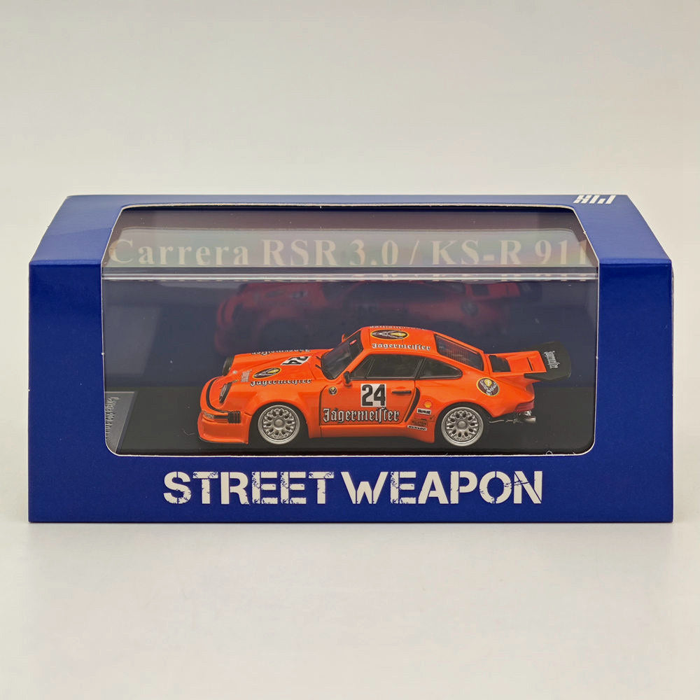 Modèles réduits de voitures moulées sous pression 1/64 SW Carrera RSR 3.0/KS-R PORSCHE 911 Jagermeister #24 