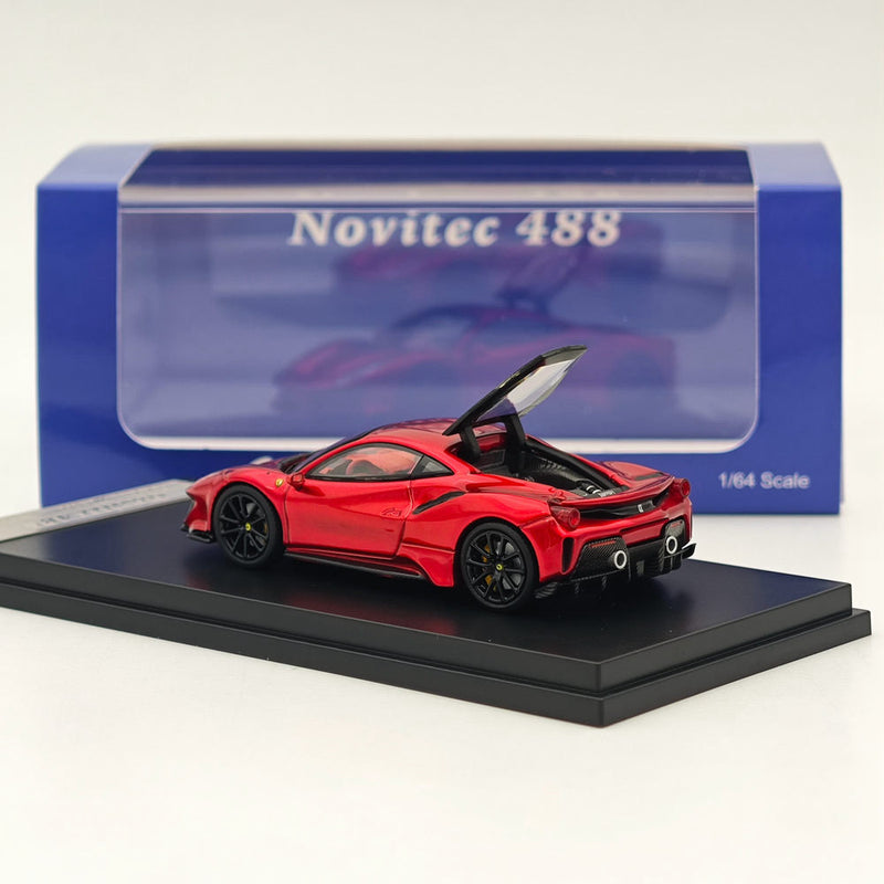 Ichilan 1:64 Novitec 488 Pista Racing Sports Diecast Car Model Toy Collections