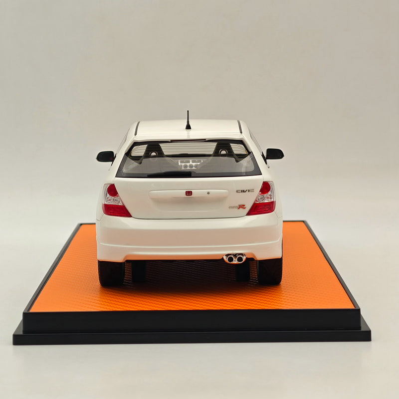 RAM Collectibles 1/18 Honda Civic Ep3 Type R Championship 2004 White RM-0015 Resin Model Car Limited Collection