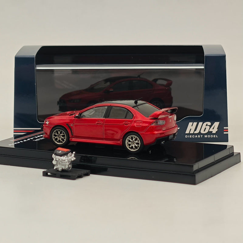 Hobby Japan 1/64 Mitsubishi Lancer Evolution X Final Edition Red HJ642053CR