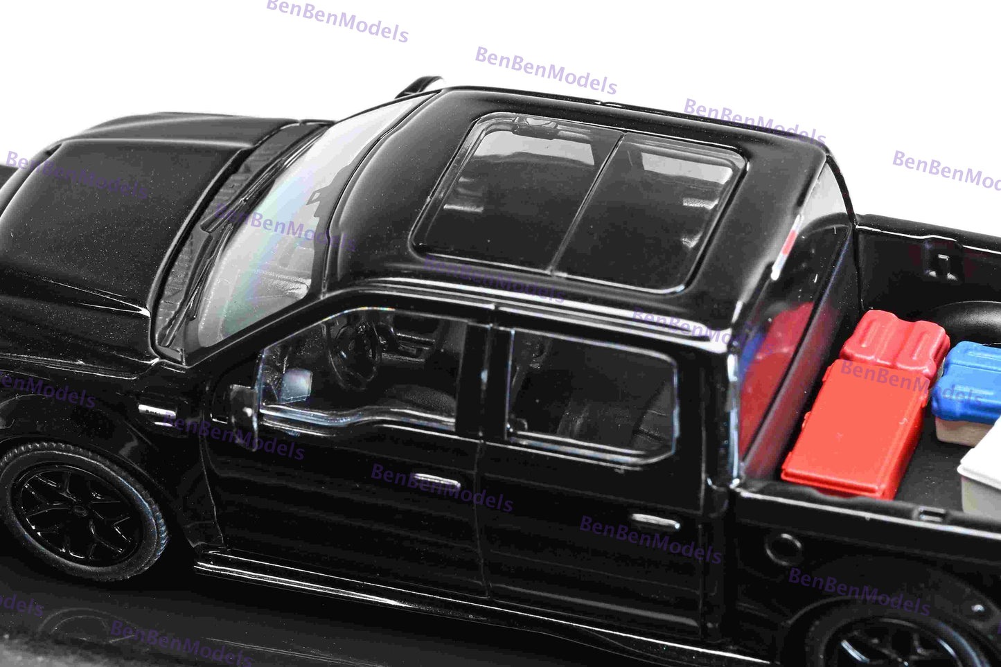 Funny 1:64 Ford F150 Shelby Super Snake Black Pickup Sport Truck Model Diecast Collect Car Pre-sale