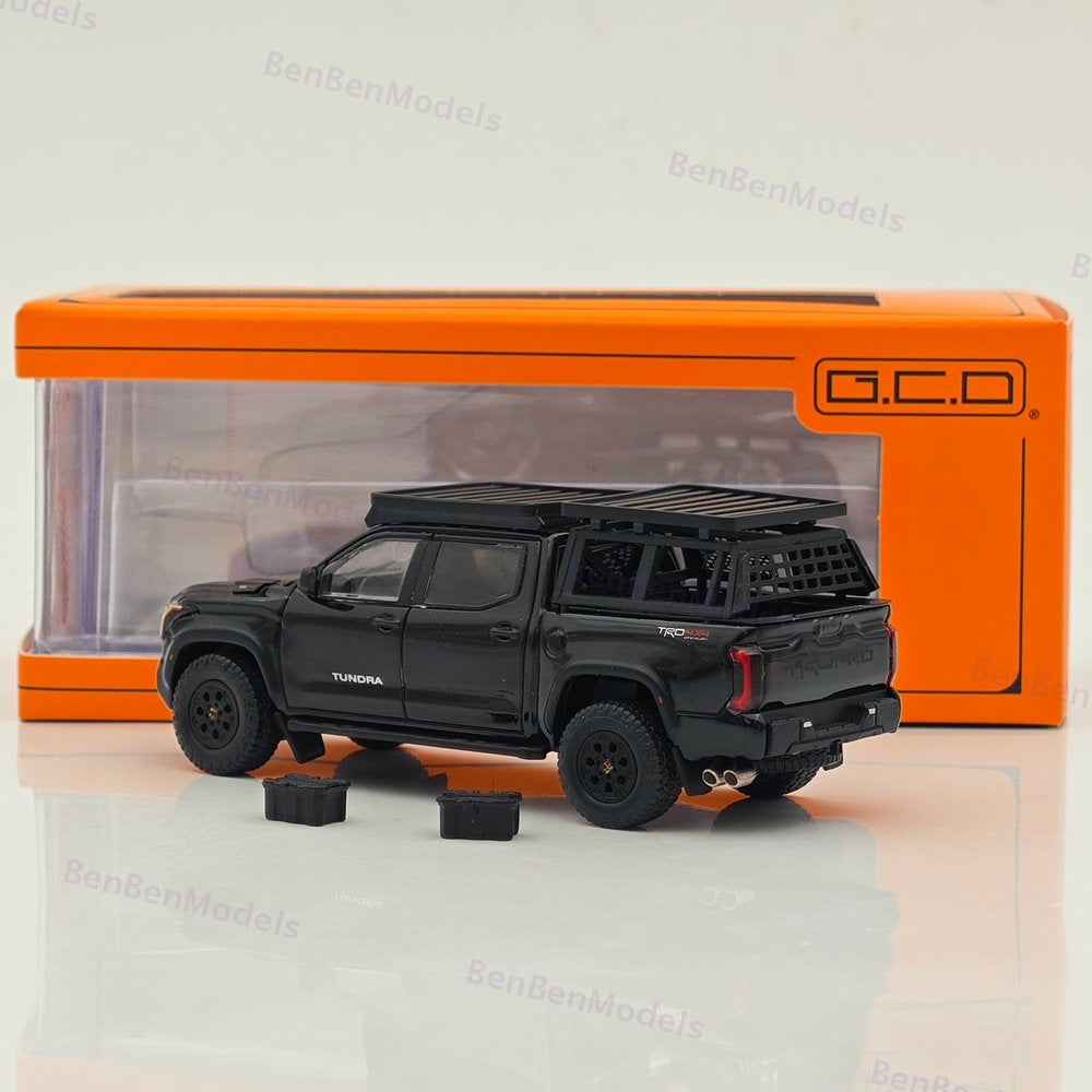 1:64 GCD Toyota Tundra PickUp MK3 XK70 TRD Pro Black Diecast Model Car Limited