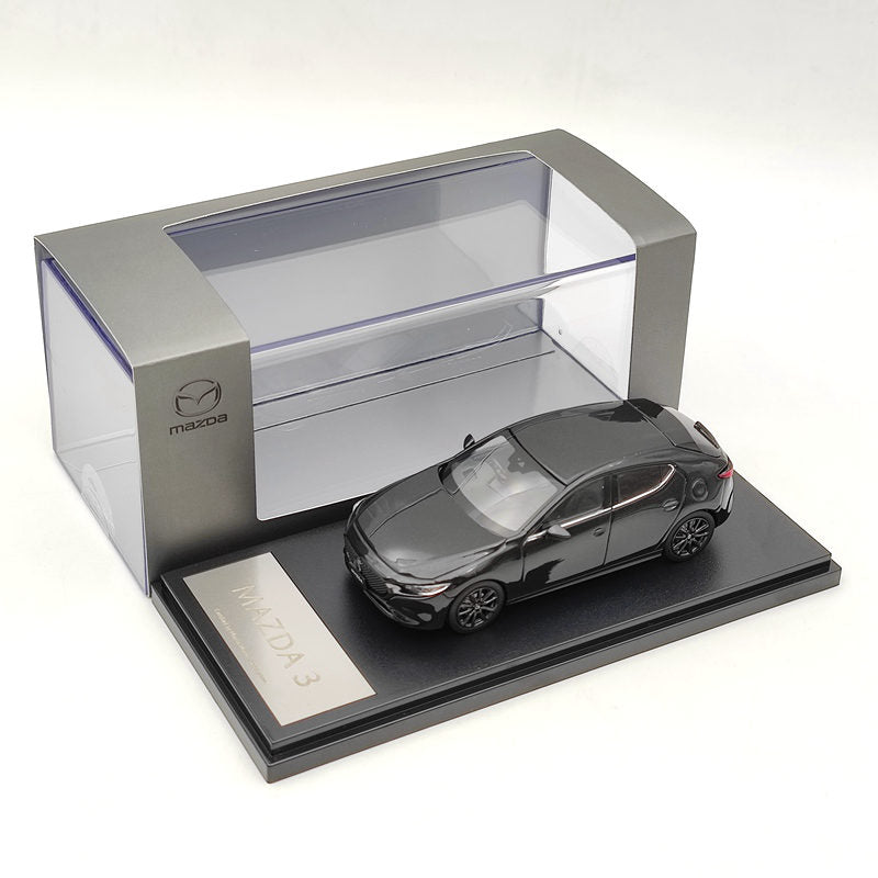 1:43 Mazda3 5HB 2019 Skyactiv-X Soul Black Crystal Metallic Diecast Model Car Auto Toys Gift