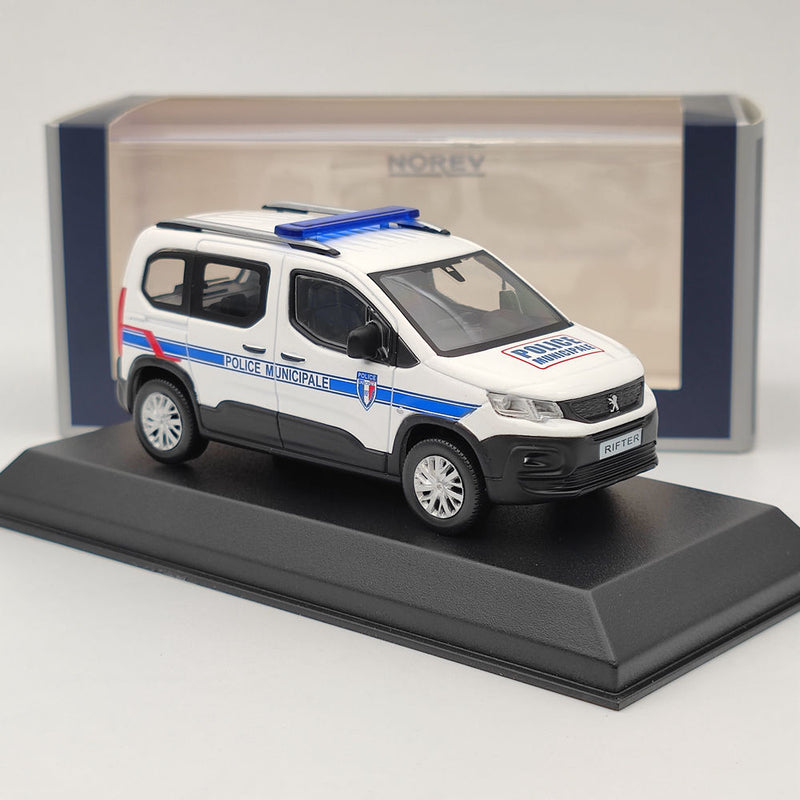 1/43 Norev Peugeot Rifter 2019 Police Municipale Diecast Models Car Collection Toys Gift