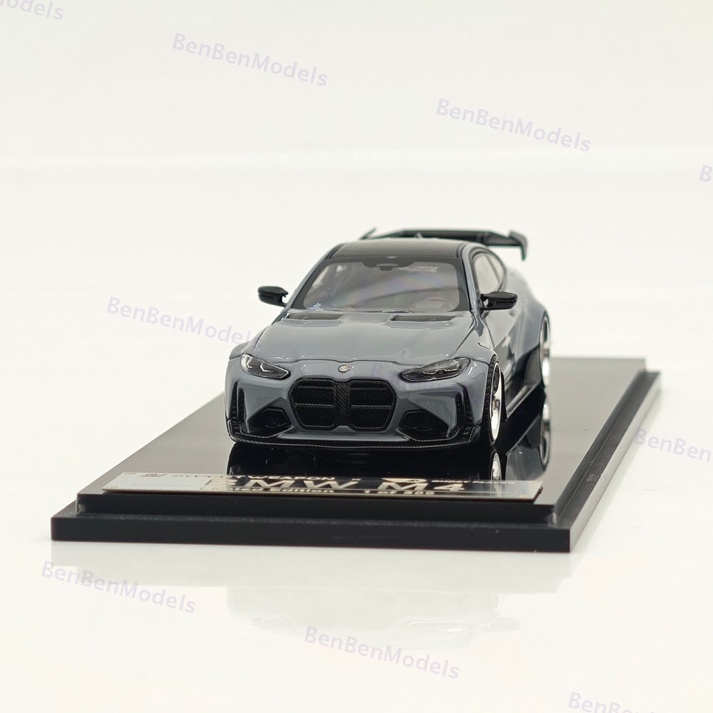 1:64 SW BMW M4 G82 Grey Sports Diecast Models Car Limited Collection Gifts