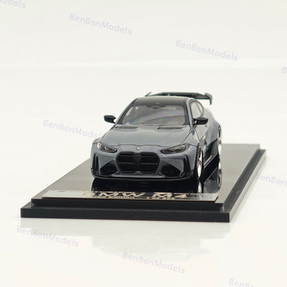 1:64 SW BMW M4 G82 Grey Sports Diecast Models Car Limited Collection Gifts
