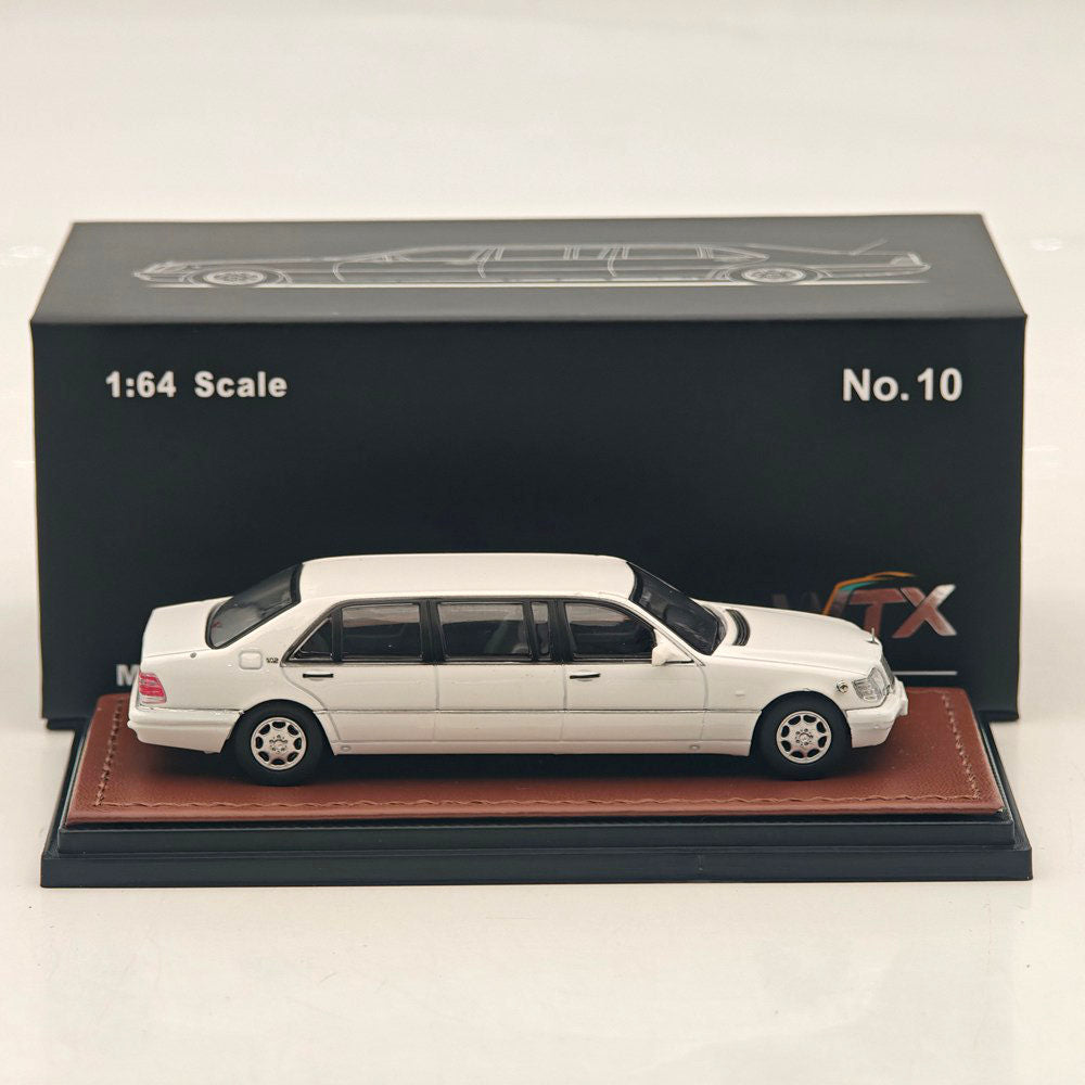 WTX 1 64 W140 S600 Stretch Limousine Black Diecast Model Collectible Display Car