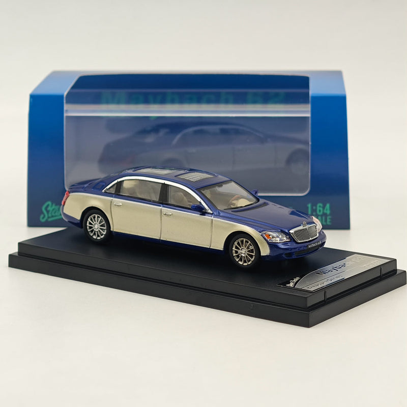 Stance Hunters 1/64 Mercedes Benz Maybach 62 Diecast Models Car Collection Blue