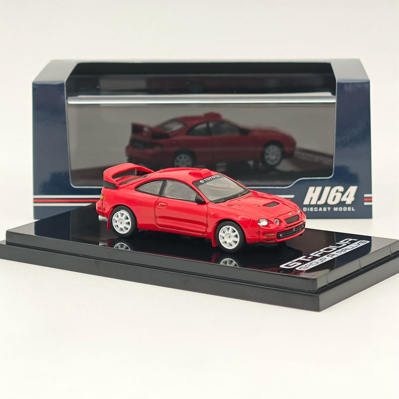 Hobby Japan 1/64 Toyota CELICA GT-FOUR WRC Edition (ST205) Customized Version / 8 Spokes Wheel HJ641064CR SUPER RED Ⅳ Diecast Models Car Collection