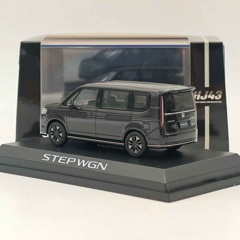 Hobby Japan 1/43 Honda STEP WGN e:HEV SPADA Twilight Mist Black (P) HJ432004P Diecast Model Car Limited Collection