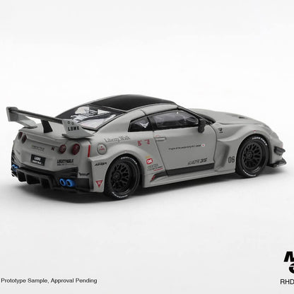 Minigt 1:64 GT R 35gt rr Combat Gray Lbwk Modified Alloy Car Model 1248