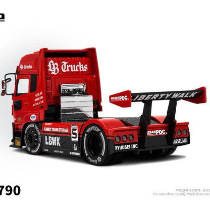 GCD 1/64 LBWK UD Super Silhouette Truck Diecast Alloy Model Collectible Display Gift