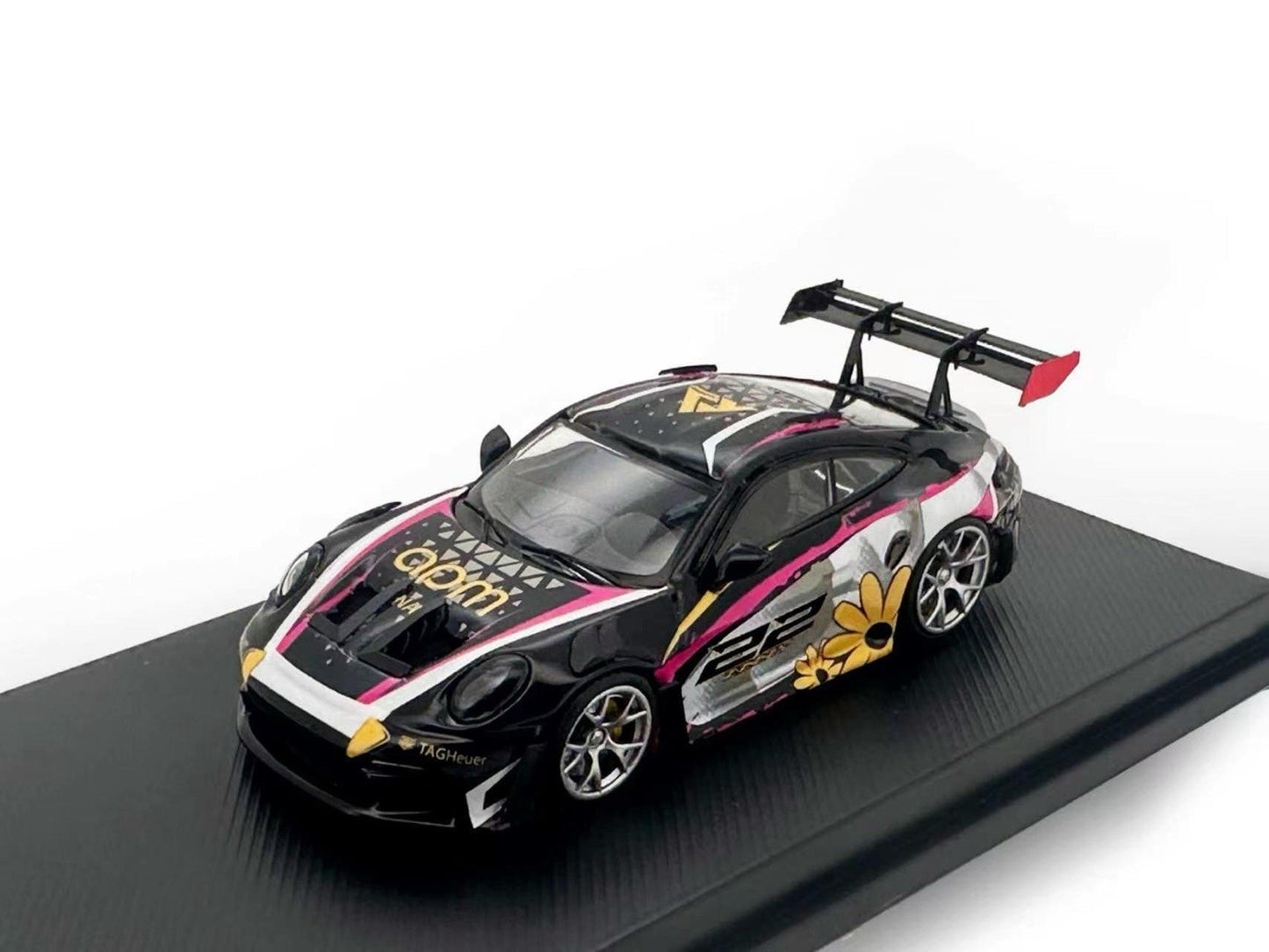 E Model 1/64 Porsche 911 GT3RS Diecast Sports Car Model Collectible Display Toys Gifts