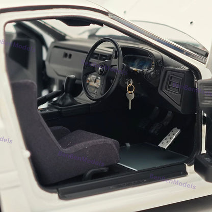 1/18 TopArt MODEL MAZDA RX7 FC3S 1989 White Diecast Model Toy Car Gifts