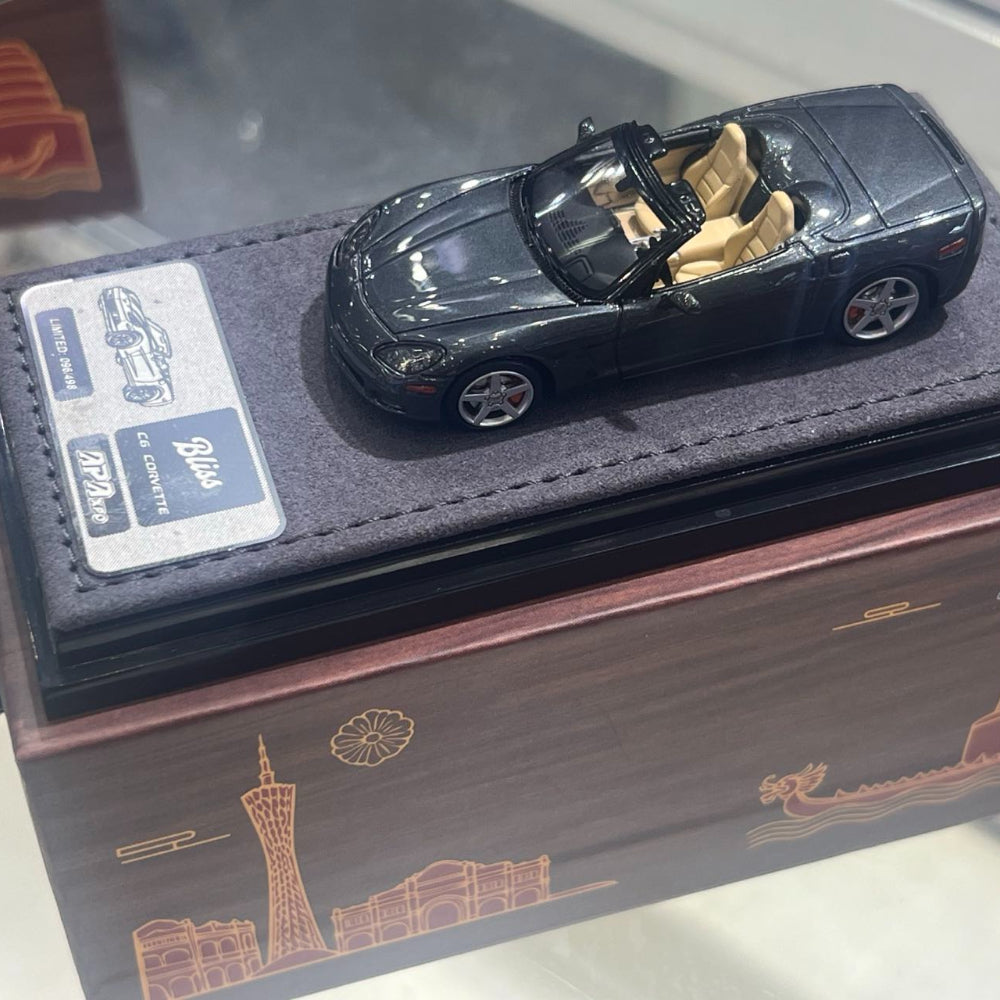 Bliss 1/64 Corvette C6 Hardtop/Convertible Foshan APAxpo Exhibition Special Edition Diecast Model Car