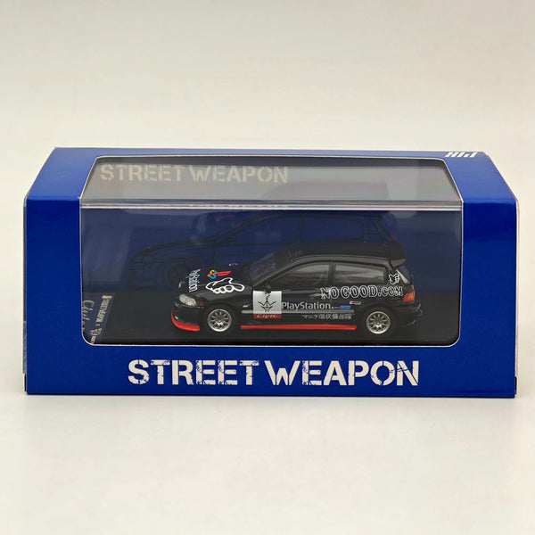 1:64 SW HONDA CIVIC GEN.5 Spoon EG6 PLAY STATION Diecast Models Car Collection