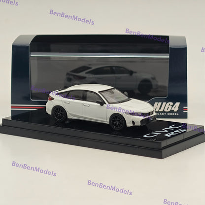 1/64 Hobby Japan CIVIC RS Platinum White Pearl Diecast Model Car HJ642046AW