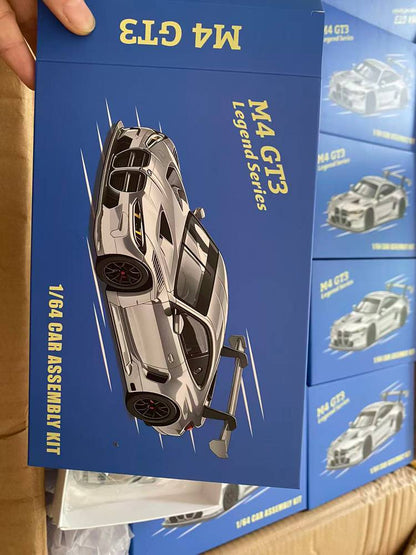Elite Build 1:64 M4 GT3 Sectional Modification Kit Alloy Car Model Collection Ornaments