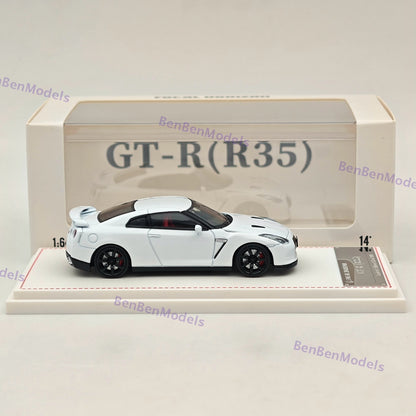 1/64 FH Skyline GTR R35 Racing Sports White Diecast Model Car Limited