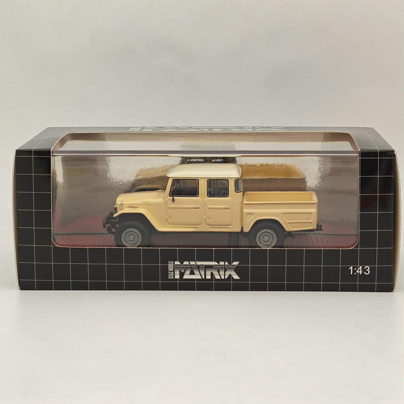 1/43 MATRIX-MODELS Toyota HJ45 Land Cruiser Crew Cab Beige MX41905-012 Resin Car