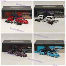 Mortal Masterpiece 2025 HEC Beijing Auto Model Expo Official 1:64 Diecast Toyota Altezza Gita Lexus IS200 Comes with trailer