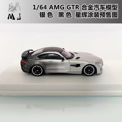 LMLF 1:64 Mercedes Benz AMG GTR Starlight Miniature Hobby Gifts Jouets moulés sous pression Collection de modèles de voitures