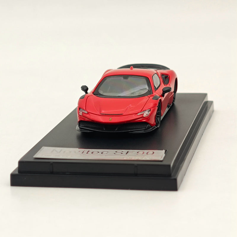 Fine model 1:64 Scale Novitec Ferrari SF90 Diecast Models Car Collections Red