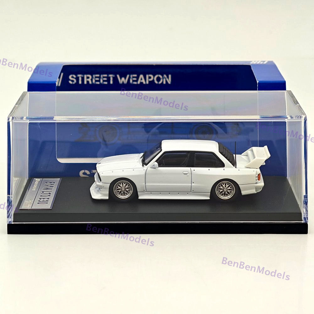 1:64 SW BMW M3 E30 LTO Coupe Widebody Sport Model Diecast Metal Car Collection