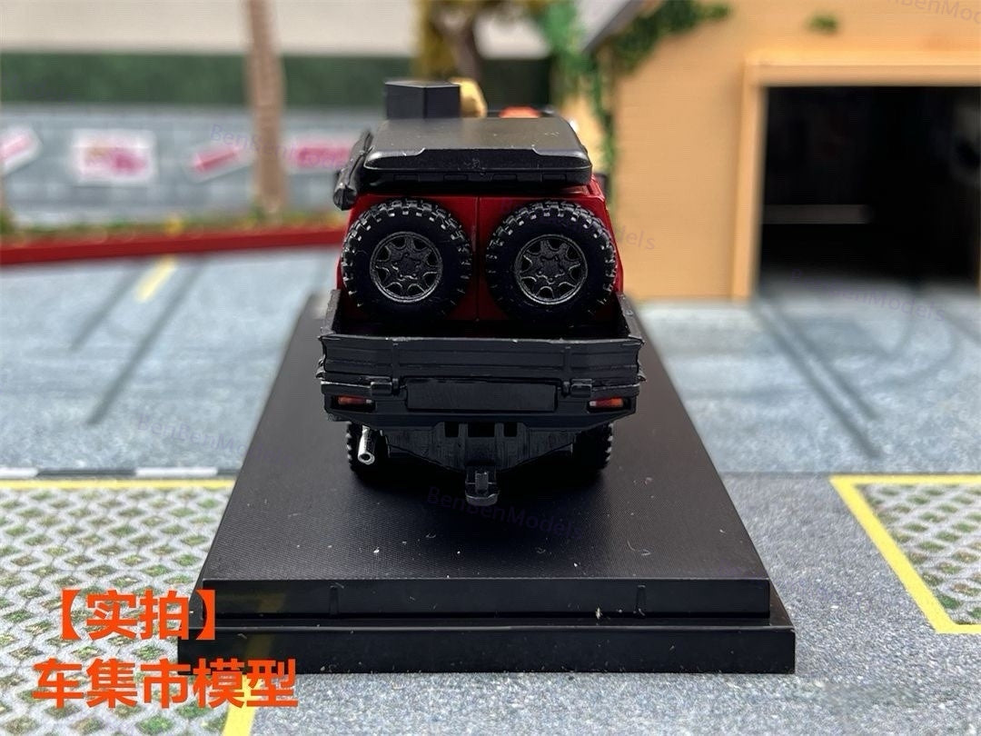 AM 1:64 Toyota Land Cruiser LC79 6X6 Double Cab Pickup Diecast Toys Car Model Gifts