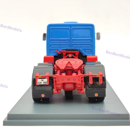 NEO 1/43 MAN 16304 F7 1968 Tractor Truck Blue Resin Model Car Limited Collection
