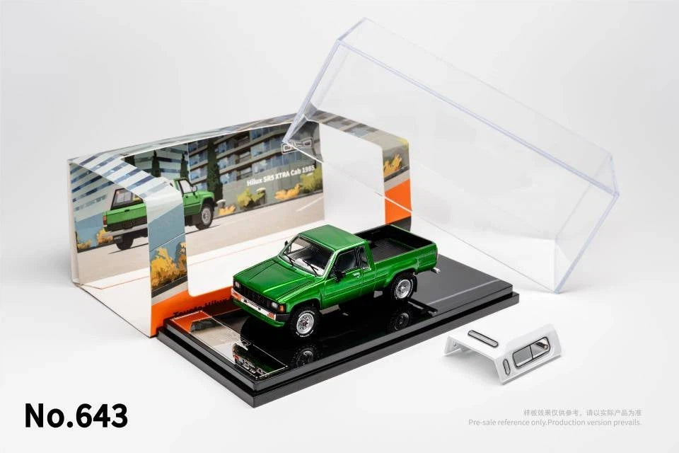 GCD 1/64 Hilux Xtra Cab LHD pickup Removable Rear Cover Alloy Car Model limited