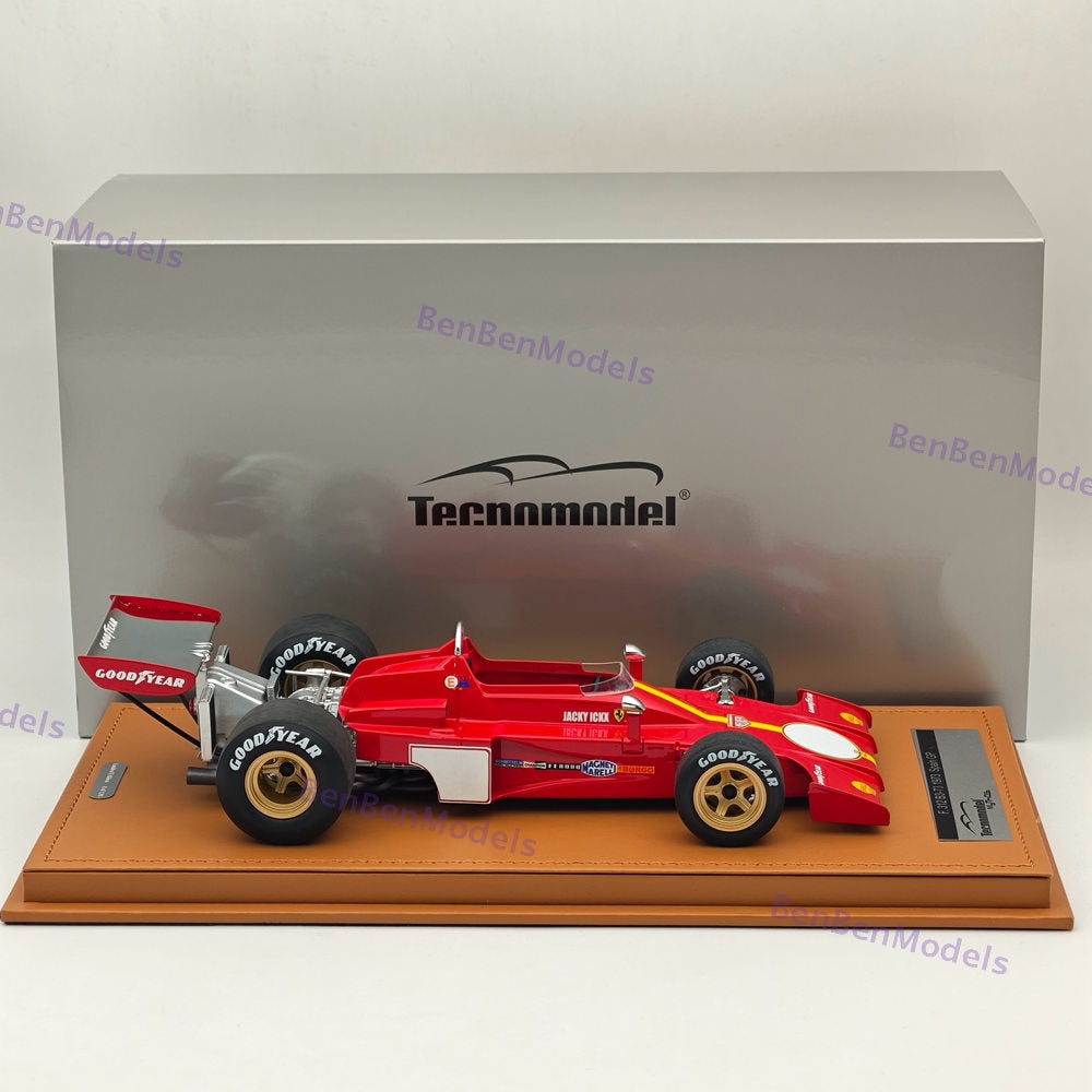 Tecnomodel 1/18 Ferrari F1 312 B3-73 #0 1973 TEST DRIVE Spain GP Red Resin Model