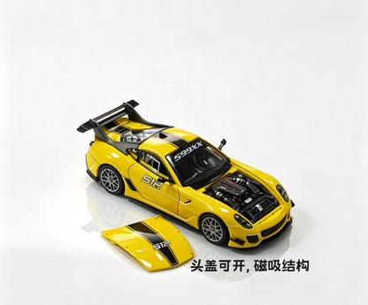 Rhino Model RM 1:64 599XX EVO Racing Sports Model Diecast Car Model Collection Gift with Openable Hood