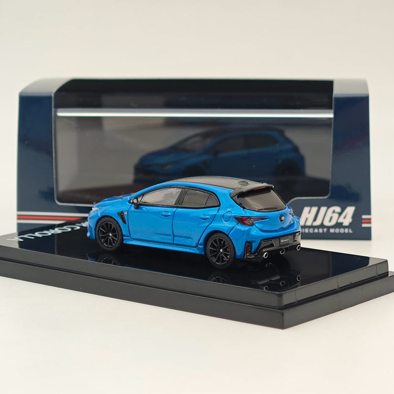 1/64 Hobby Japan Toyota GR COROLLA RZ Cyan Metallic HJ641067BL Diecast Model Car