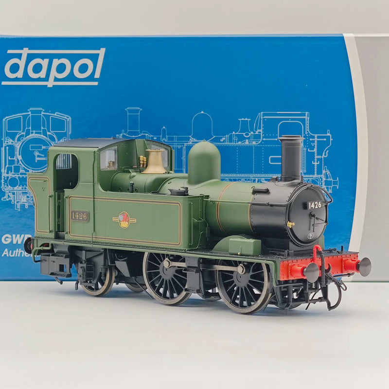 Dapol 7S-006-023 O Gauge 14xx Class BR Early Lined Green 1426 21DCC - Locomotive