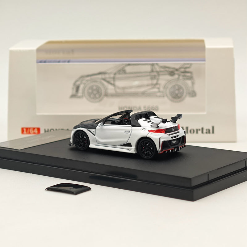 Mortal 1:64 Honda S660 Mugen Convertible with top cover Diecast Toys Car Models Collection Gifts Limited Edition